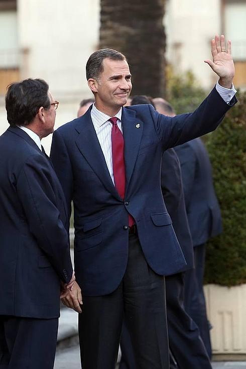 Don Felipe, en el Hotel de la Reconquista. 