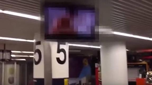 Un vídeo porno ameniza a los viajeros del aeropuerto de Lisboa