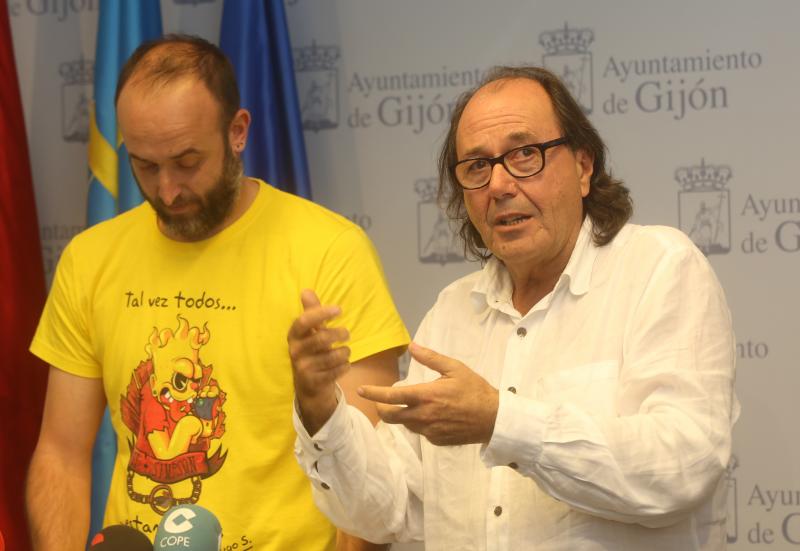 David Alonso y Mario Suárez del Fueyo, ayer.