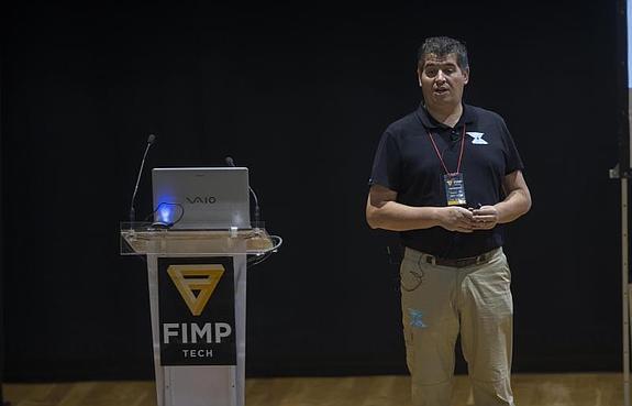 Pelayo Álvarez, durante su intervención.