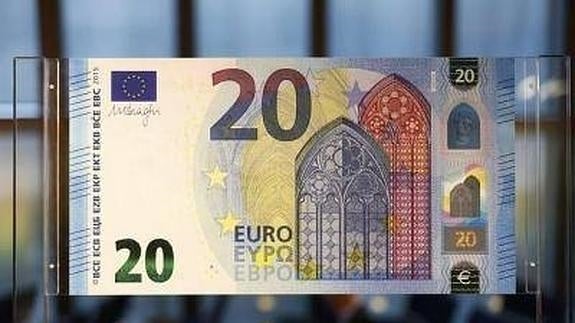 Nuevo billete de 20 euros.
