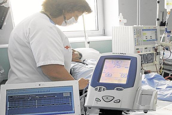 Planta de hemodiálisis del Hospital de Cruz Roja. 
