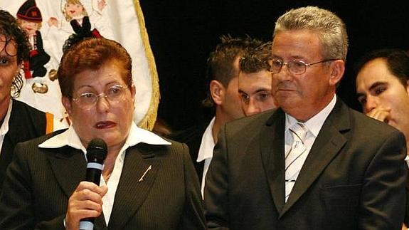 Margarita Rodríguez, junto a su marido Roberto. 