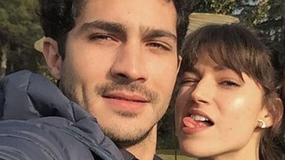 La pareja, en una foto publicada por el actor.