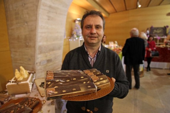 Julio Pardo, en un salón de turrones y mazapanes celebrado en Camposagrado. 