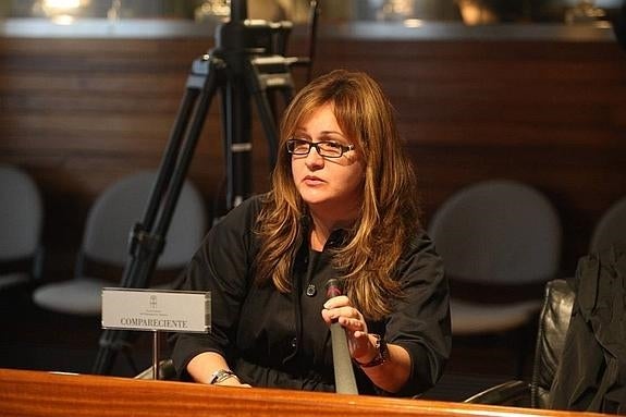 Marta Renedo, durante su comparecencia en la Junta General de Principado. 