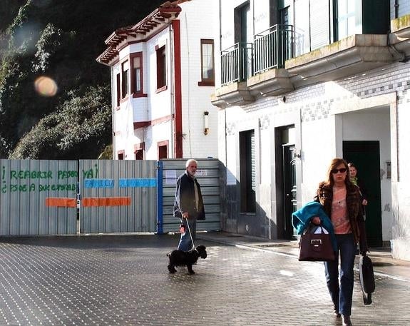 Alicia Prendes, cuando desalojó su casa en febrero de 2014. 