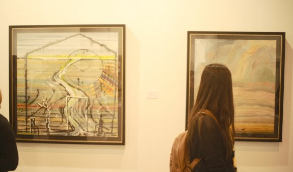 Pelayo Ortega vendió varios de sus cuadros, colgados en la Marlborough. 