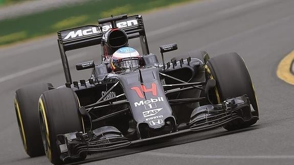 Fernando Alonso, en el circuito australiano. 