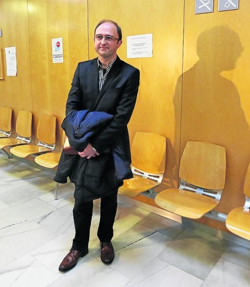 Antonio de Luis Solar, el pasado viernes, en el Juzgado. 