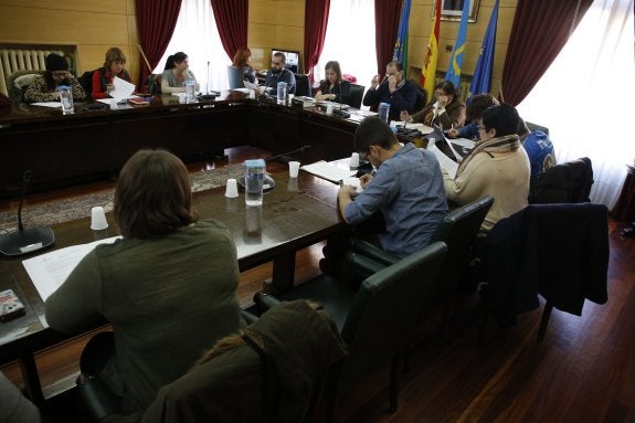 Sesión plenaria celebrada en Langreo. 