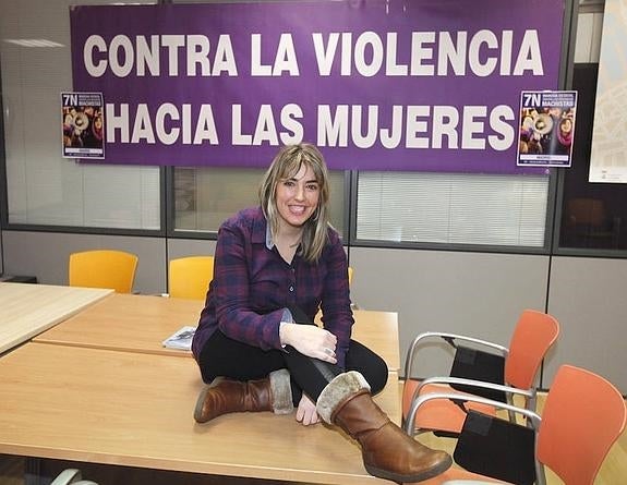 Jessica Castaño, presidenta de la Asociación de Mujeres Separadas y Divorciadas de Asturias.