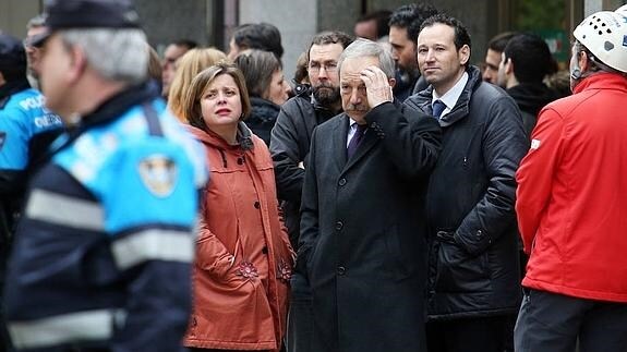 Ana Taboada, Emilio León, Wenceslao López y Guillermo Martínez, ayer.