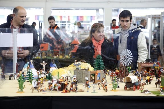 Uno de los dioramas expuestos de temática del oeste americano. 