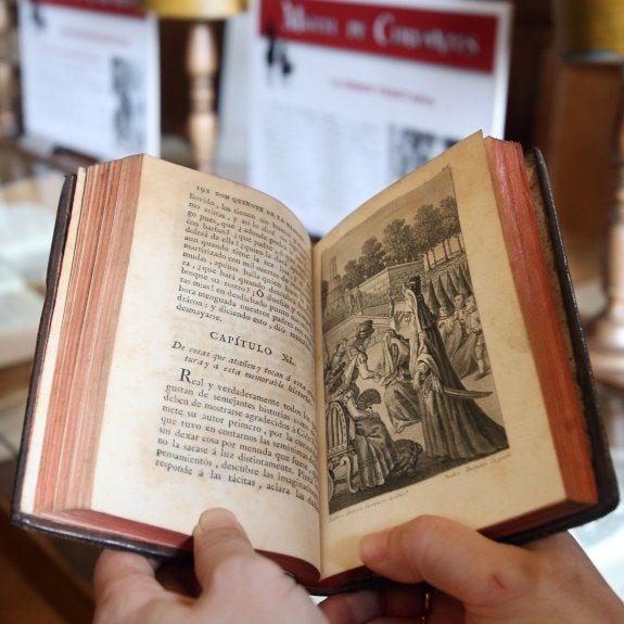 Un ejemplar ilustrado de 'El Quijote'. 