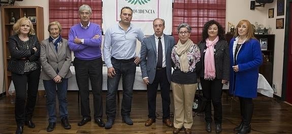 La nueva junta directiva de La Providencia, al completo. 