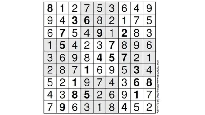 Solución del sudoku más difícil del Comercio