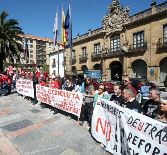 Protesta ante el Reconquista