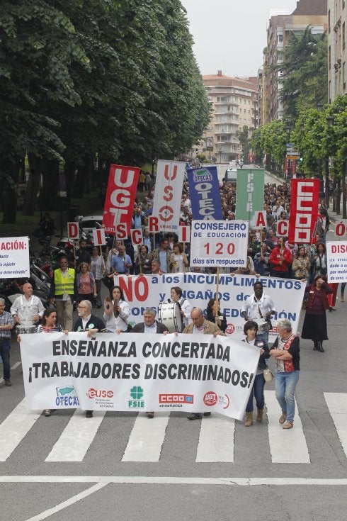 Protesta de la escuela concertada