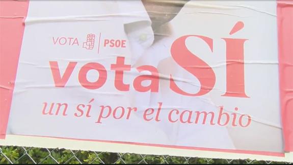 Pocos carteles en las calles en el inicio de campaña