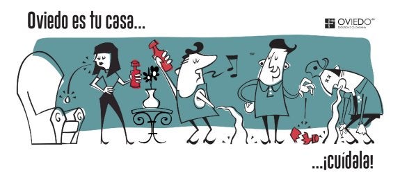 La concejalía repartirá carteles y tarjetones como este en los bares de copas. 