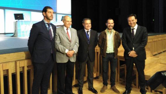 Asamblea de la Federación Asturiana de Empresarios, hoy, en Pola de Siero.