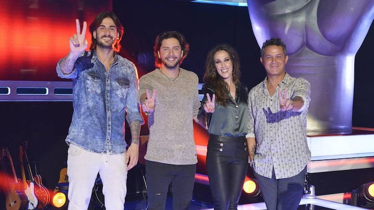 Los coach de ‘La Voz’, Melendi, Manuel Carrasco, Malú y Alejandro Sanz.