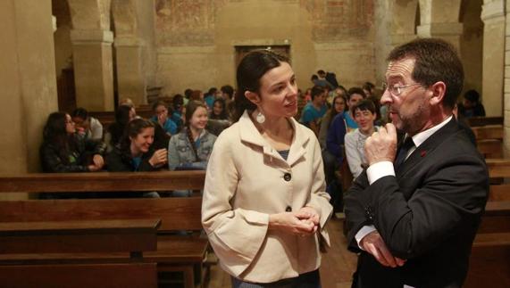 Genaro Alonso, durante la inauguración del Foro Juvenil del Patrimonio Mundial. 