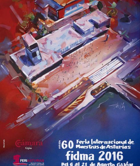 Imagen del cartel de la 60 edición de la Feria de Muestras, obra de Favila.