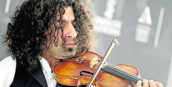 El violinista Ara Malikian, en concierto. 