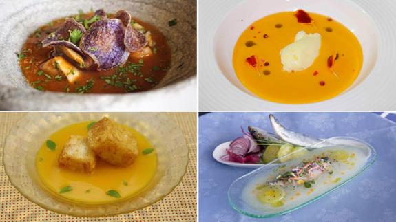 Sopas frías contra el calor