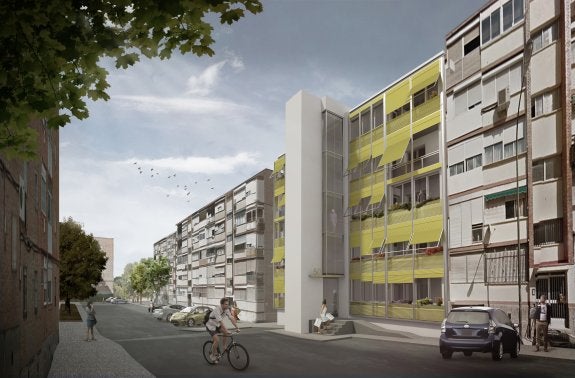 Recreación de cómo quedará el edificio tras las intervención. 