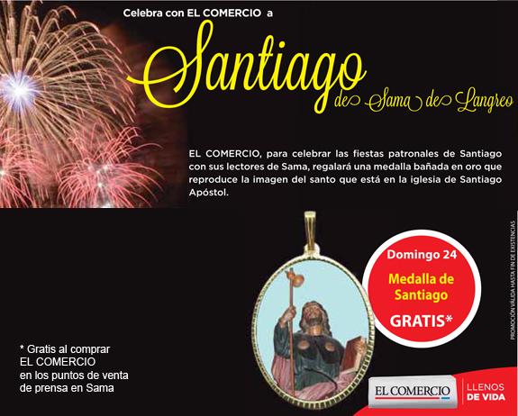 Celebra  a Santiago de Sama de Langreo con EL COMERCIO
