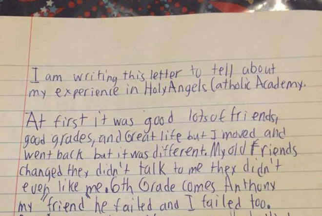 La dura carta de un niño de 13 años tras suicidarse por sufrir acoso escolar: «Me di por vencido»