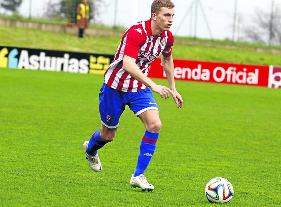 Alberto, la pasada campaña con el Sporting B. 