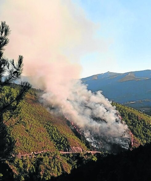 Incendio en Ibias. 