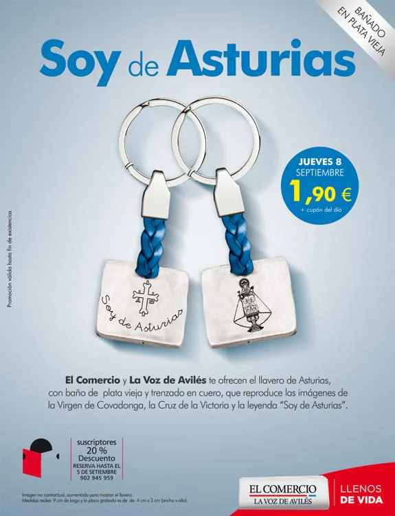 Celebra el Día de Asturias con este fabuloso llavero "Soy de Asturias"