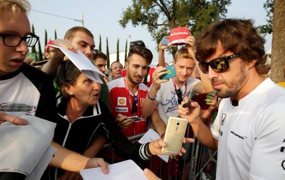 Fernando Alonso, en el GP de Monza.