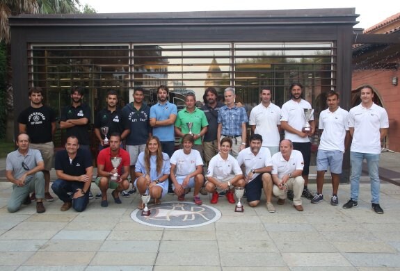 Los ganadores de las distintas categorías de la Regata Villa de Gijón-Trofeo EL COMERCIO. 