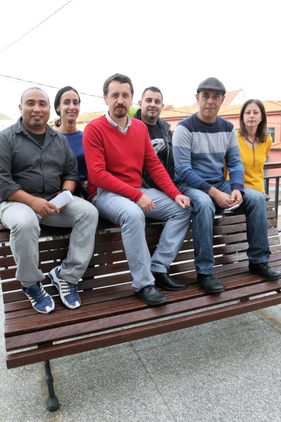 Alain Mederos, Iris Cárcaba, Flavia Rodríguez, David Varela, Alberto Rodríguez y Jessica González. 