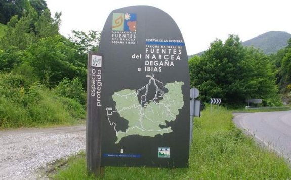 Una de las entradas al Parque Natural de Fuentes del Narcea. 