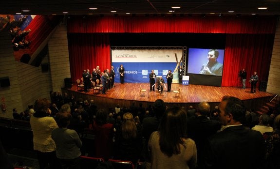 Un momento de la gala de entrega de los premios de LA VOZ del año pasado. 