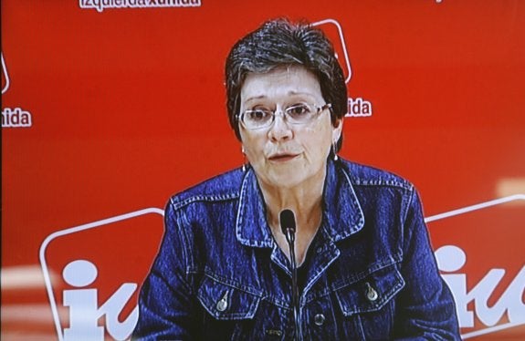 Telly Lorenzo, durante su rueda de prensa. 