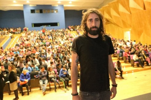 Manu Brabo, en al auditorio poleso. 