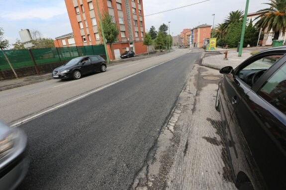 En las últimas semanas las obras en la calle Río San Martín han supuesto restricciones al tráfico. 