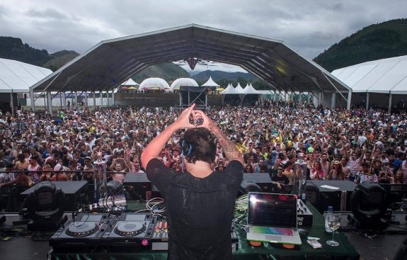 Luciano durante su actuación de este año en el festival. 