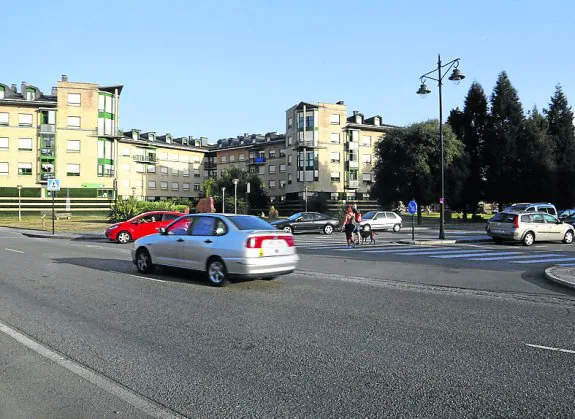 Zona de la Avenida de Viella donde se construirá una gran glorieta.