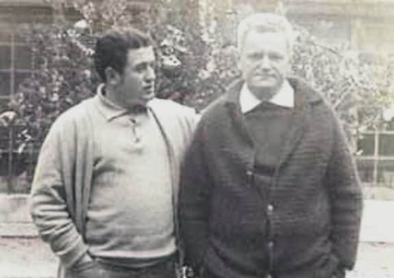 Condenado por el 'Proceso 1001'. Primero por la izquierda, en 1970, en la prisión de Segovia con 'el paisano', Horacio Fernández Inguanzo. 