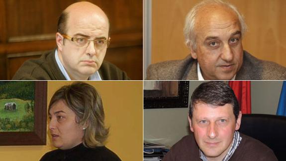 José María Osoro, Salvador Méndez, Rosana González y José Ramón Feito.