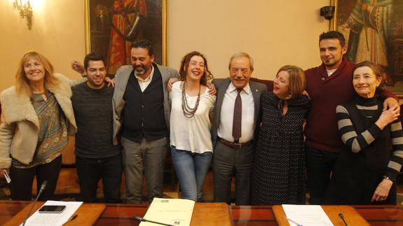 Los tres socios de gobierno presentaron el acuerdo sobre la cuentas para 2017 el pasado 18 de noviembre.